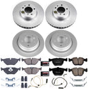 PowerStop Genuine Geomet Coated Rotor and Carbon-Fiber Ceramic Brake Pad Kit