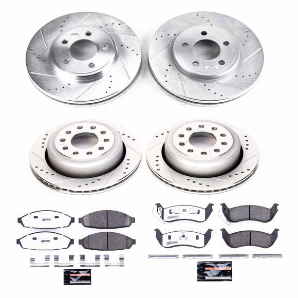 PowerStop Z26 Street Performance Ceramic Brake Pad and Drilled & Slotted Rotor K