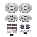 PowerStop OE Stock Replacement Low-Dust Ceramic Brake Pad and Rotor Kit
