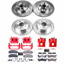 PowerStop Z23 Daily Driver Carbon-Fiber Ceramic Pads Drilled & Slotted Rotor & C