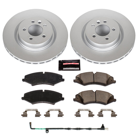 PowerStop Genuine Geomet Coated Rotor and Carbon-Fiber Ceramic Brake Pad Kit