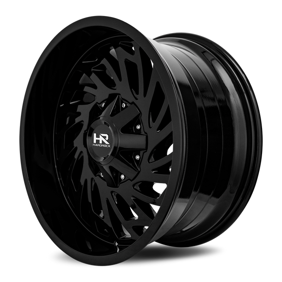 20x10 Hardrock Attack Gloss Black 5x127/139.7 ET-19 wheel/rim