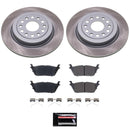 PowerStop Genuine Geomet Coated Rotor and Low-Dust Ceramic Brake Pad Kit