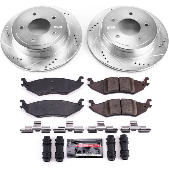 PowerStop Z23 Daily Driver Carbon-Fiber Ceramic Brake Pad and Drilled & Slotted