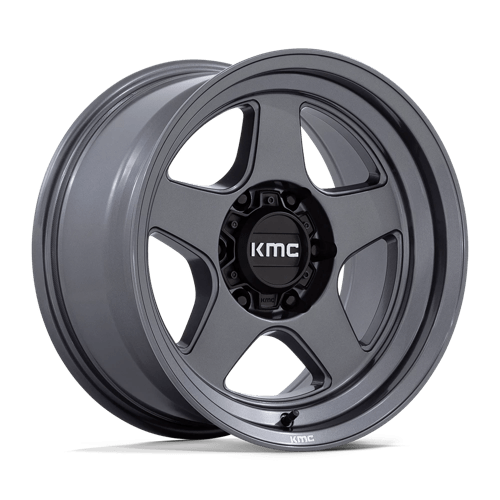 17X8.5 KMC KM728 Lobo Matte Anthracite 6X120 ET-10 Wheel Rim