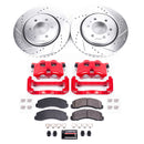 PowerStop Z23 Daily Driver Carbon-Fiber Ceramic Pads Drilled & Slotted Rotor & C