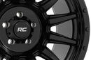 18x9 Rough Country 90 Series Gloss Black Wheel 6x5.5 ET-12 CB