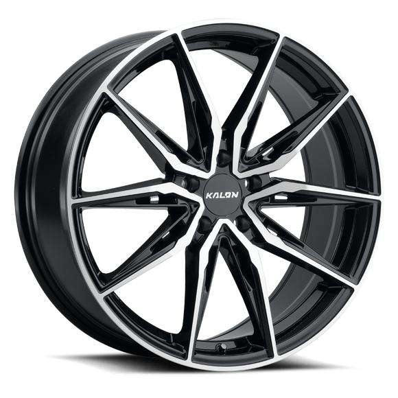 17x8 Kalon Cypher-102 Gloss Black/Machined Face Wheel 5x120 ET35 CB73