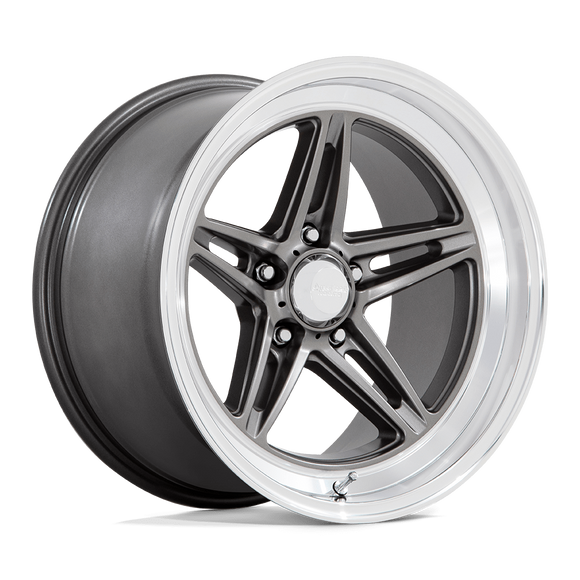 18X7 American Racing Vintage VN514 Groove Anthracite 5x114.3 ET0 Wheel Rim