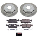 PowerStop Semi-Coated Rotor and Low-Dust Ceramic Brake Pad Kit