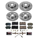 PowerStop OE Stock Replacement Low-Dust Ceramic Brake Pad and Rotor Kit