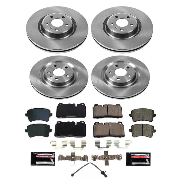 PowerStop OE Stock Replacement Low-Dust Ceramic Brake Pad and Rotor Kit