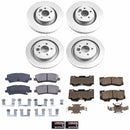 PowerStop Genuine Geomet Coated Rotor and Low-Dust Ceramic Brake Pad Kit