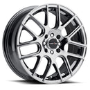 17x7.5 Vision 426H Cross Chrome 5x108 5x114.3 5x4.25 5x4.5 ET38 Wheel Rim
