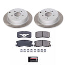 PowerStop Semi-Coated Rotor and Low-Dust Ceramic Brake Pad Kit