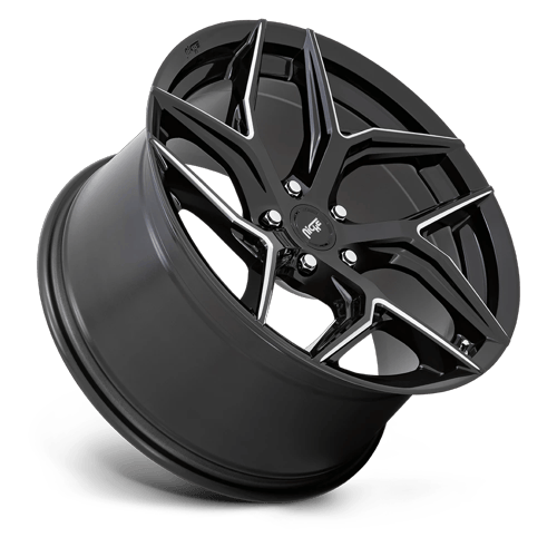 20X10.5 Niche M266 TORSION Gloss Black Milled 5X115 ET20 wheel/rim