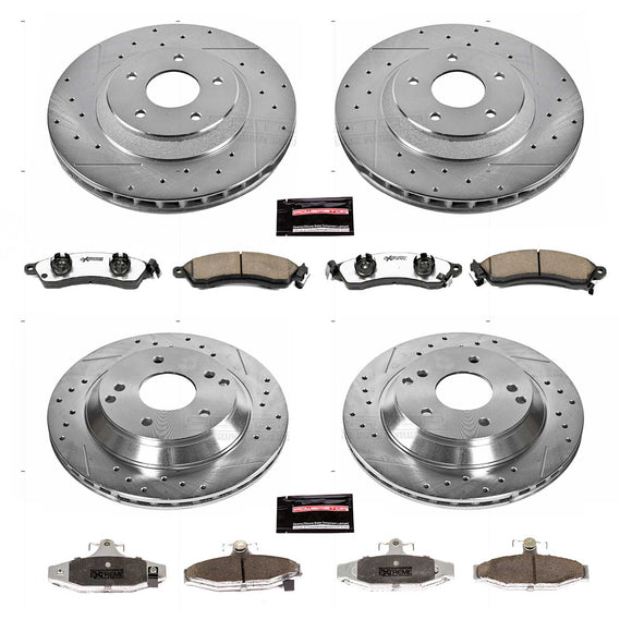 PowerStop Z26 Street Performance Ceramic Brake Pad and Drilled & Slotted Rotor K