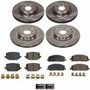 PowerStop OE Stock Replacement Low-Dust Ceramic Brake Pad and Rotor Kit