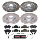 PowerStop Semi-Coated Rotor and Low-Dust Ceramic Brake Pad Kit