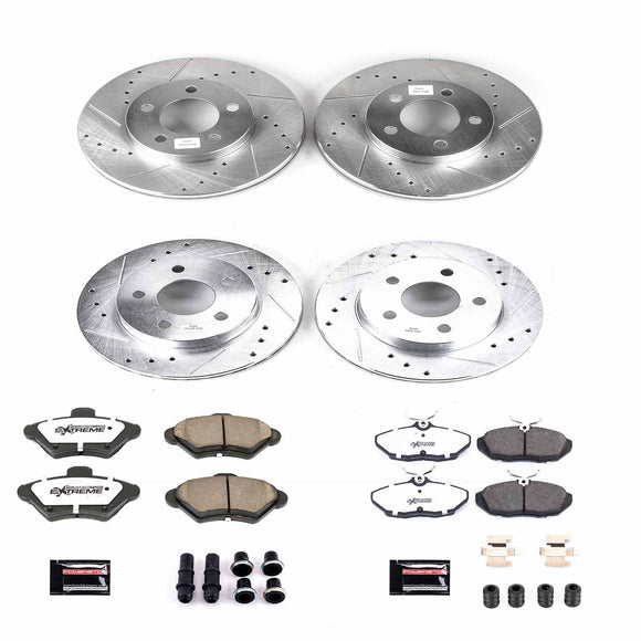 PowerStop Z26 Street Performance Ceramic Brake Pad and Drilled & Slotted Rotor K