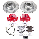 PowerStop Z26 Street Performance Ceramic Brake Pad, Drilled Slotted Rotor, and C