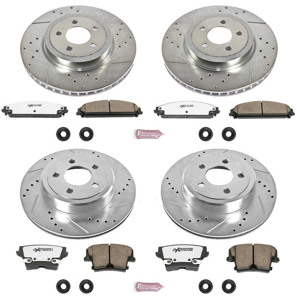 PowerStop Z26 Street Performance Ceramic Brake Pad and Drilled & Slotted Rotor K