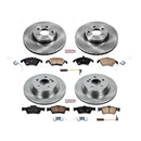 PowerStop OE Stock Replacement Low-Dust Ceramic Brake Pad and Rotor Kit