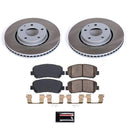 PowerStop Semi-Coated Rotor and Low-Dust Ceramic Brake Pad Kit