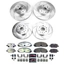 PowerStop Z36 Carbon-Fiber Ceramic Brake Pad with Drilled and Slotted Rotor Kit