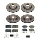 PowerStop OE Stock Replacement Low-Dust Ceramic Brake Pad and Rotor Kit