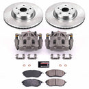PowerStop OE Stock Replacement Low-Dust Ceramic Brake Pad, Rotor and Caliper Kit