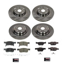 PowerStop OE Stock Replacement Low-Dust Ceramic Brake Pad and Rotor Kit