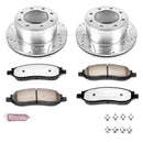 PowerStop Z36 Carbon-Fiber Ceramic Brake Pad with Drilled and Slotted Rotor Kit