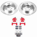 PowerStop Z23 Daily Driver Carbon-Fiber Ceramic Pads Drilled & Slotted Rotor & C