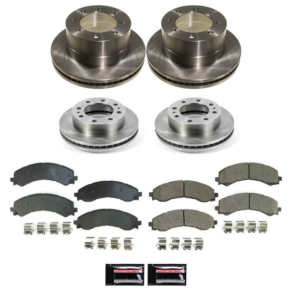 PowerStop OE Stock Replacement Low-Dust Ceramic Brake Pad and Rotor Kit