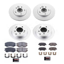 PowerStop Genuine Geomet Coated Rotor and Low-Dust Ceramic Brake Pad Kit