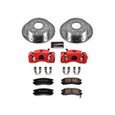 PowerStop Z23 Daily Driver Carbon-Fiber Ceramic Pads Drilled & Slotted Rotor & C