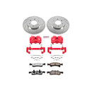 PowerStop Z36 Truck and SUV Ceramic Brake Pad, Drilled & Slotted Rotor, and Cali