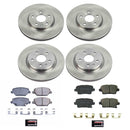 PowerStop OE Stock Replacement Low-Dust Ceramic Brake Pad and Rotor Kit