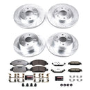 PowerStop Z36 Carbon-Fiber Ceramic Brake Pad with Drilled and Slotted Rotor Kit