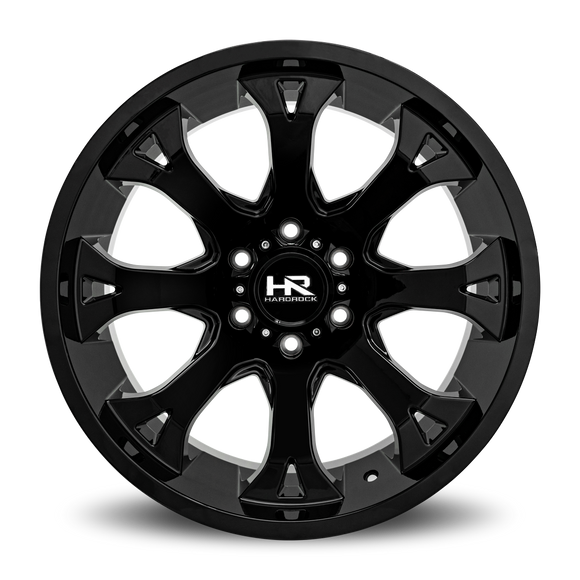 20x12 Hardrock BloodShot Xposed Gloss Black 6x139.7 ET-44 wheel/rim
