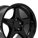 17" Replica CV01 fits Chevrolet Corvette ZR1 17 in. x 11 in. Gloss Black