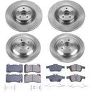 PowerStop OE Stock Replacement Low-Dust Ceramic Brake Pad and Rotor Kit