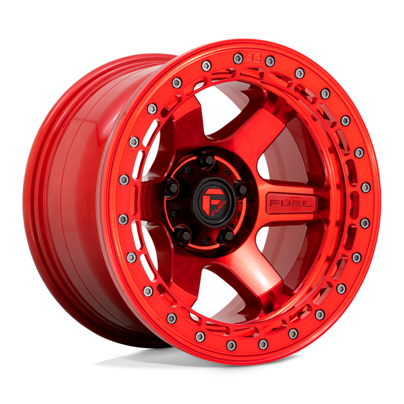 17X9 Fuel D123 BLOCK Beadlock GL-RED GL-RED-RG 5X127 ET-15 wheel/rim