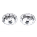 PowerStop Evolution Drilled Slotted Rotors Pair Rear For Jeep GrCherokee