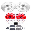 PowerStop Z23 Daily Driver Carbon-Fiber Ceramic Pads Drilled & Slotted Rotor & C