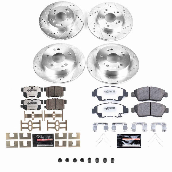 PowerStop Z26 Street Performance Ceramic Brake Pad and Drilled & Slotted Rotor K