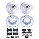 PowerStop Genuine Geomet Coated Rotor and Low-Dust Ceramic Brake Pad Kit