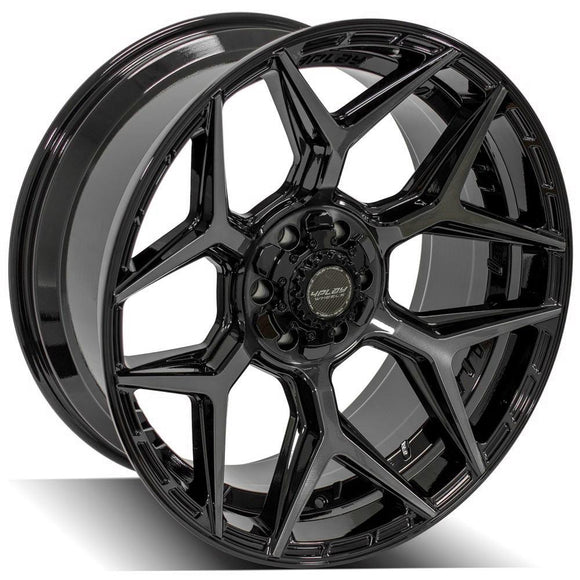 4Play Gen3 4P06 22x10 Black Brushed Face Tinted Wheel 6x135 ET-18 CB106.1