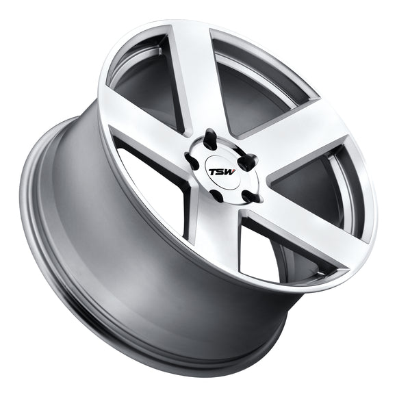 17X8 TSW Bristol Wheel/Rim Silver 5X112 ET45 17-8 5-112 1780BRS455112S72